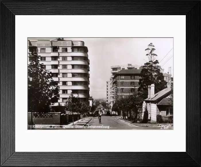 Framed Print : Mansion block, Johannesburg, Transvaal, South Africa Framed Print : Mansion block, Johannesburg, Transvaal, South Africa