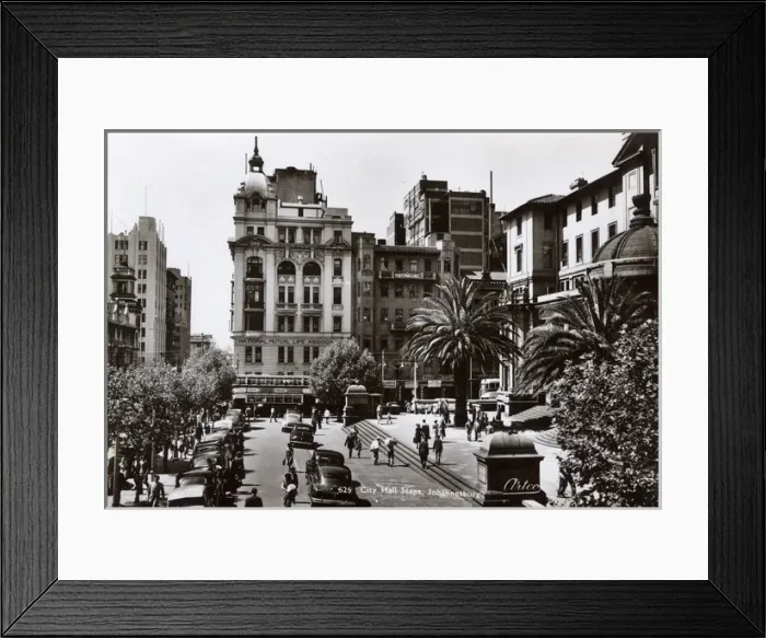 Framed Print : City Hall Steps, Johannesburg, Transvaal, South Africa Framed Print : City Hall Steps, Johannesburg, Transvaal, South Africa