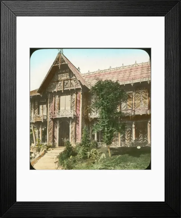 Framed Print : Paris Exhibition of 1889 - Forest Pavillion Framed Print : Paris Exhibition of 1889 - Forest Pavillion