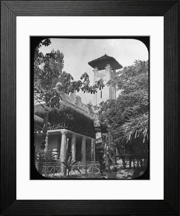 Framed Print : Paris Exhibition of 1889 - Village of Dahomey Framed Print : Paris Exhibition of 1889 - Village of Dahomey