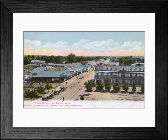Framed Print : King Edward Street, Potchefstroom, NW Province, South Africa Framed Print : King Edward Street, Potchefstroom, NW Province, South Africa