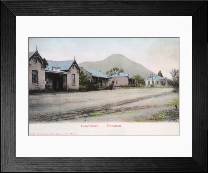 Framed Print : Street in Venterskroon, NW Province, South Africa Framed Print : Street in Venterskroon, NW Province, South Africa