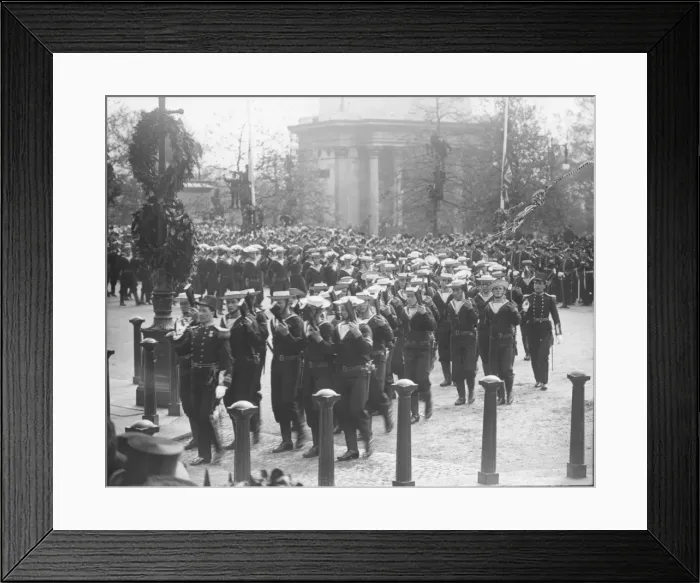 Framed Print : Funeral of Edward VII - Naval Contingent Framed Print : Funeral of Edward VII - Naval Contingent