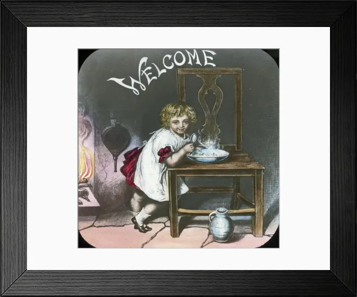 Framed Print : Mottos - Childs Welcome Framed Print : Mottos - Childs Welcome