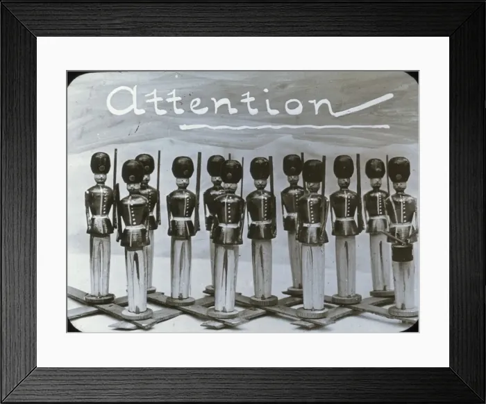 Framed Print : Mottos - Attention Framed Print : Mottos - Attention