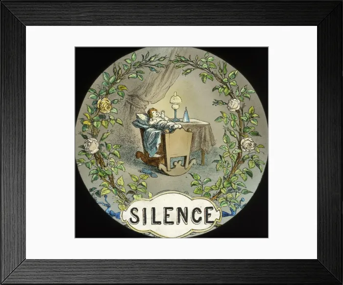 Framed Print : Mottos - Circle of Silence Framed Print : Mottos - Circle of Silence
