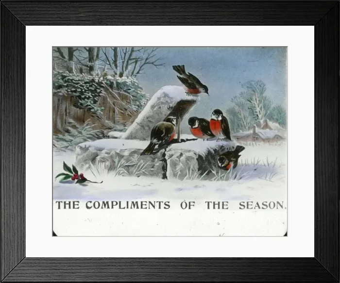 Framed Print : Mottos - Compliments of the season Framed Print : Mottos - Compliments of the season