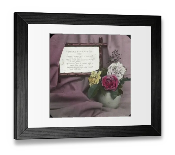 Framed Print : Mottos - Sweet Seventeen Framed Print : Mottos - Sweet Seventeen