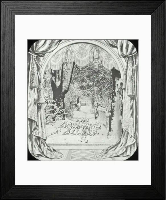 Framed Print : Mottos - Compliments of the Season Framed Print : Mottos - Compliments of the Season