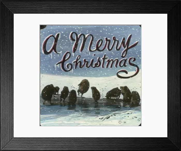 Framed Print : Mottos - A Merry Christmas Framed Print : Mottos - A Merry Christmas