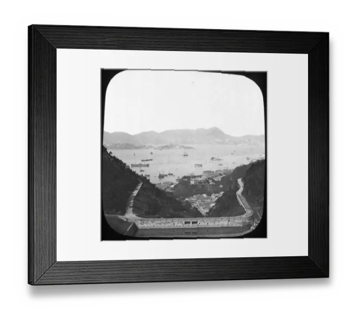 Framed Print : Hong Kong - Looking down hill Framed Print : Hong Kong - Looking down hill