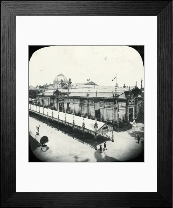 Framed Print : Paris Exhibition of 1889 - ( Exhibition) from Dome - right Framed Print : Paris Exhibition of 1889 - ( Exhibition) from Dome - right
