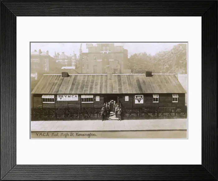 Framed Print : YMCA Hut - High Street Kensington, London Framed Print : YMCA Hut - High Street Kensington, London