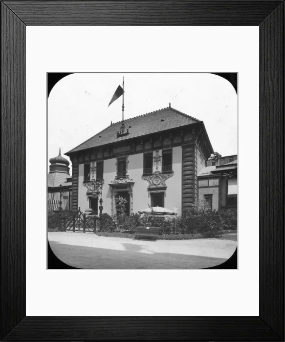 Framed Print : Paris Exhibition of 1889 - The Press Pavilion Framed Print : Paris Exhibition of 1889 - The Press Pavilion