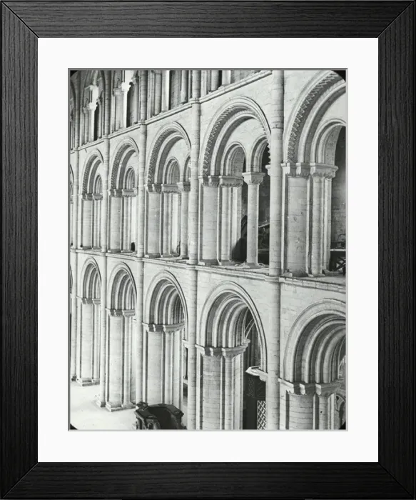 Framed Print : English Cathedrals - Peterborough- arches of the Nave Framed Print : English Cathedrals - Peterborough- arches of the Nave