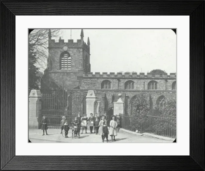 Framed Print : English Cathedrals - 49 Bangor -South side Framed Print : English Cathedrals - 49 Bangor -South side
