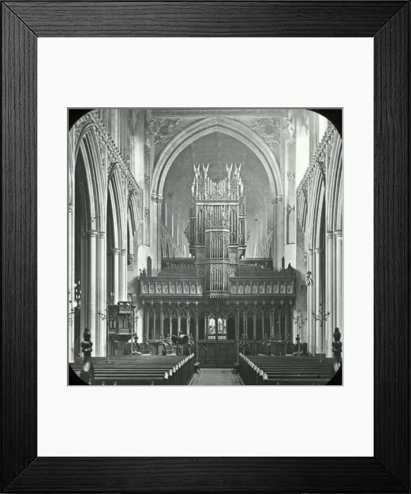 Framed Print : English Cathedrals - Manchester Choir Framed Print : English Cathedrals - Manchester Choir