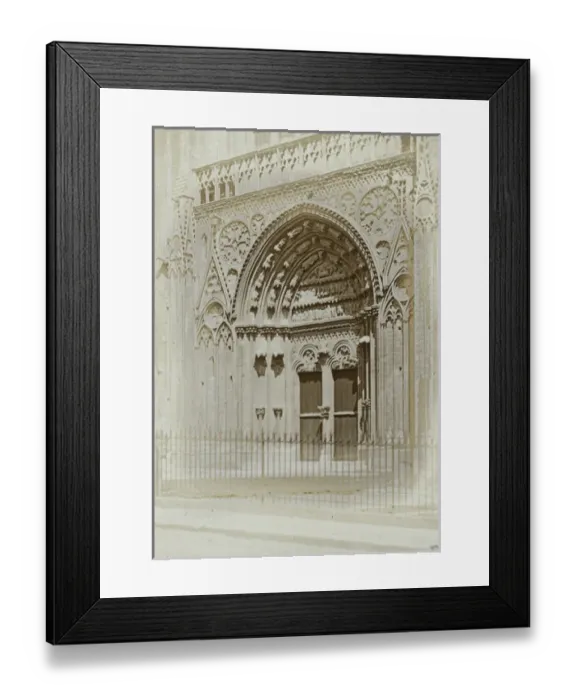 Framed Print : English Cathedrals - Porch, Bayeux Cathederal Framed Print : English Cathedrals - Porch, Bayeux Cathederal