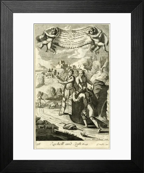 Framed Print : Rachel and Leah Framed Print : Rachel and Leah