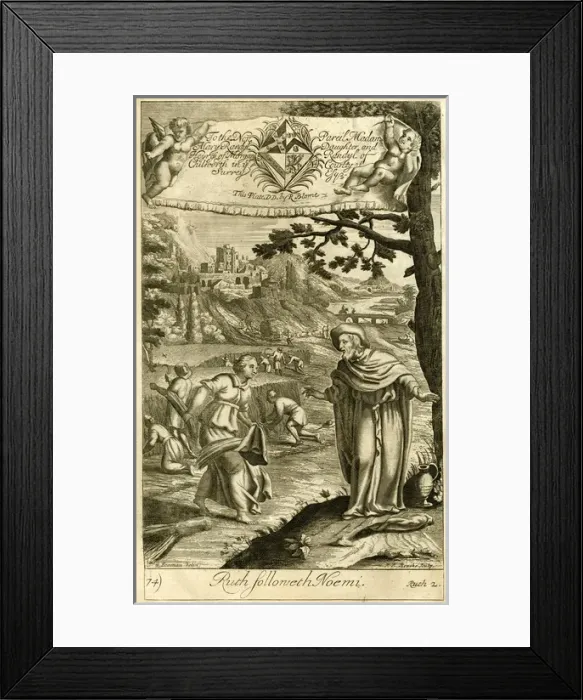 Framed Print : Ruth following Noemi (Naomi)