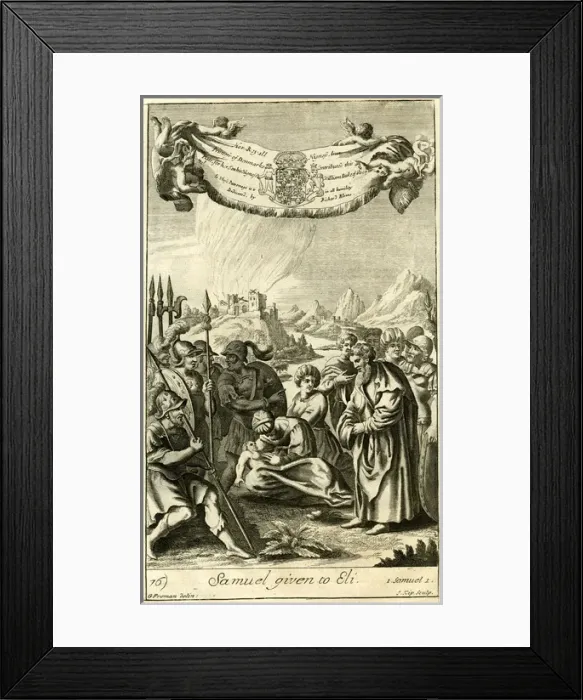 Framed Print : Samuel given to Eli Framed Print : Samuel given to Eli