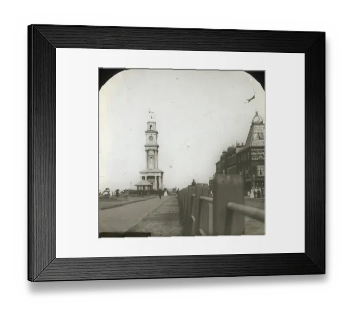 Framed Print : Herne Bay - View along street to tower. Part of Box 145 Boswell Collection - East Coast Framed Print : Herne Bay - View along street to tower. Part of Box 145 Boswell Collection - East Coast