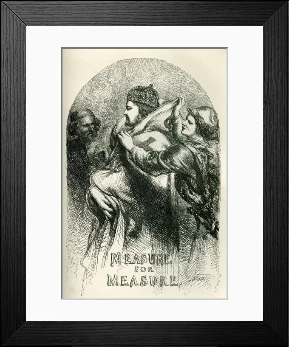 Framed Print : Measure for Measure - title page Framed Print : Measure for Measure - title page