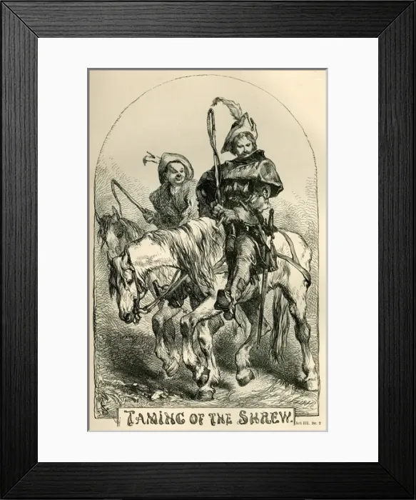 Framed Print : The Taming of the Shrew - title page Framed Print : The Taming of the Shrew - title page