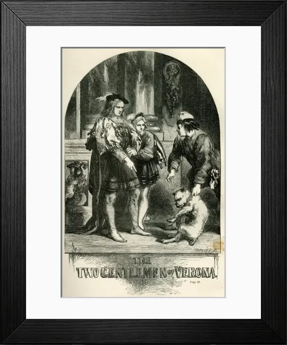 Framed Print : The Two Gentlemen of Verona - title page Framed Print : The Two Gentlemen of Verona - title page