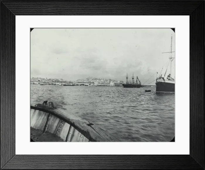 Framed Print : Spain and Portugal - Seaward view of Lisbon Framed Print : Spain and Portugal - Seaward view of Lisbon