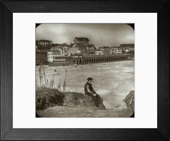 Framed Print : Spain and Portugal - Bathing Place Biarritz Framed Print : Spain and Portugal - Bathing Place Biarritz
