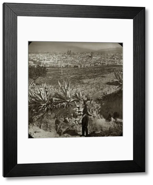 Framed Print : Spain and Portugal - Barcelona from Monjure? Framed Print : Spain and Portugal - Barcelona from Monjure?