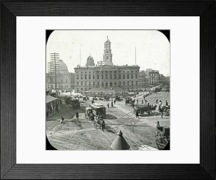 Framed Print : USA - Brooklyn Court House and City Hall Framed Print : USA - Brooklyn Court House and City Hall