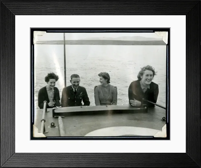 Framed Print : British forces colleagues at Scapa Flow, WW2 Framed Print : British forces colleagues at Scapa Flow, WW2