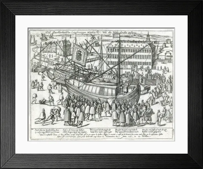 Framed Print : Archduke Matthias leaving the Netherlands Framed Print : Archduke Matthias leaving the Netherlands