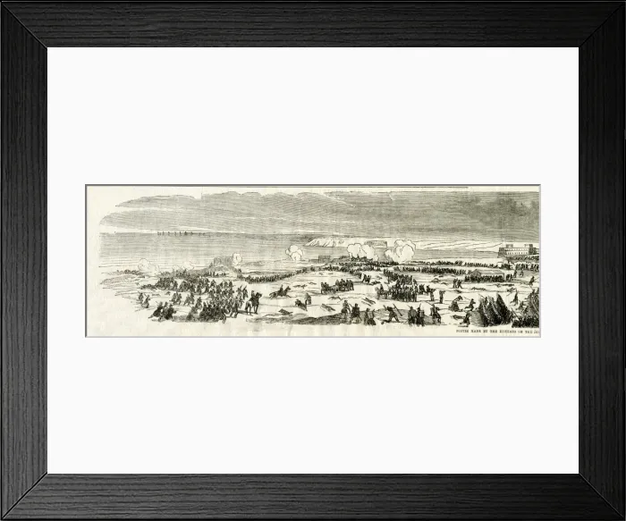 Framed Print : Crimean War, Sortie by Russians Framed Print : Crimean War, Sortie by Russians