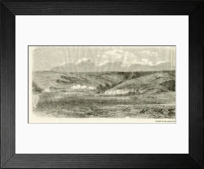 Framed Print : Crimean War, position of Allies around Balaclava Framed Print : Crimean War, position of Allies around Balaclava