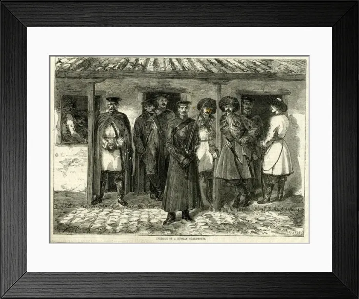 Framed Print : Crimean War, Russian guardhouse Framed Print : Crimean War, Russian guardhouse