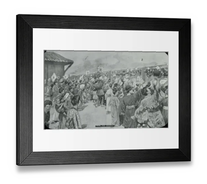 Framed Print : Russo-Japanese War - Kobe send off Framed Print : Russo-Japanese War - Kobe send off