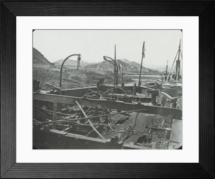 Framed Print : Russo-Japanese War - Lai-Yuen damage Framed Print : Russo-Japanese War - Lai-Yuen damage