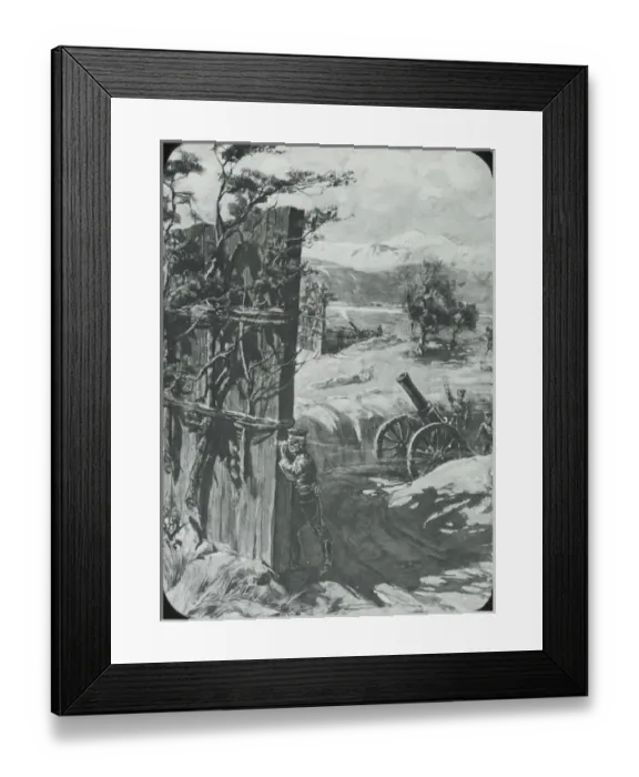 Framed Print : Russo-Japanese War - Masked Howitzers Framed Print : Russo-Japanese War - Masked Howitzers