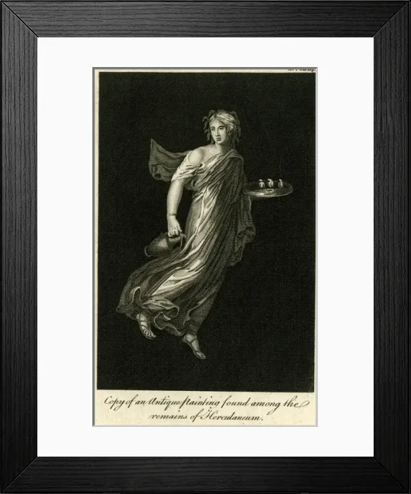 Framed Print : Antique painting found in ruins of Herculaneum Framed Print : Antique painting found in ruins of Herculaneum