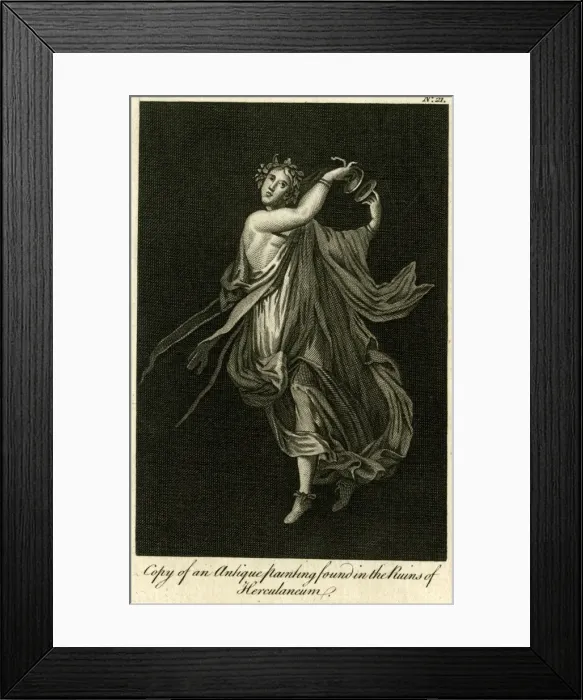Framed Print : Antique painting found in ruins of Herculaneum Framed Print : Antique painting found in ruins of Herculaneum