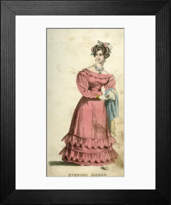 Framed Print : Woman in evening dress Framed Print : Woman in evening dress