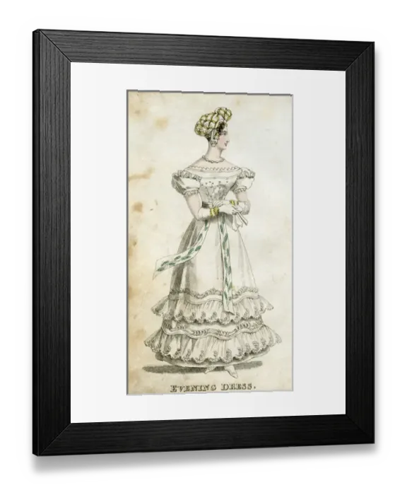 Framed Print : Woman in evening dress Framed Print : Woman in evening dress