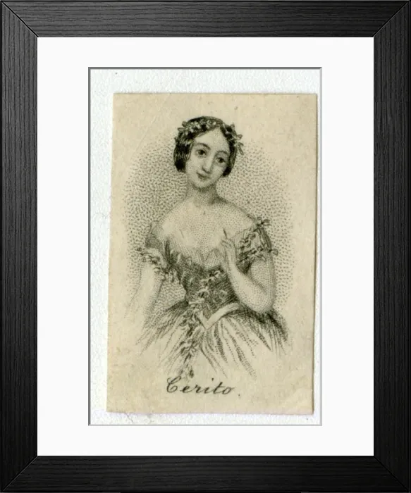 Framed Print : Fanny Cerrito, Italian ballerina and choreographer Framed Print : Fanny Cerrito, Italian ballerina and choreographer