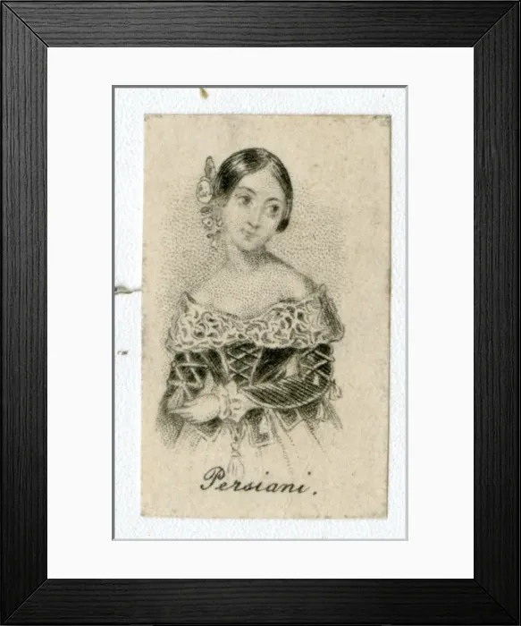 Framed Print : Fanny Persiani, Italian opera singer Framed Print : Fanny Persiani, Italian opera singer