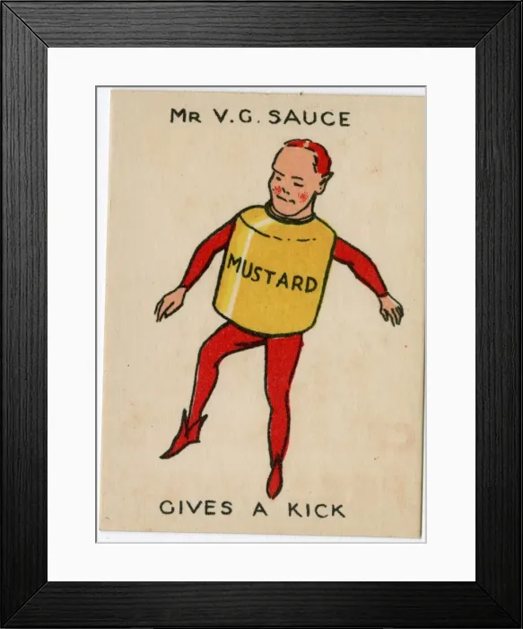 Framed Print : Fletts Happy Families - Mr V. G. Sauce Framed Print : Fletts Happy Families - Mr V. G. Sauce