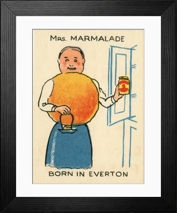 Framed Print : Fletts Happy Families - Mrs Marmalade Framed Print : Fletts Happy Families - Mrs Marmalade
