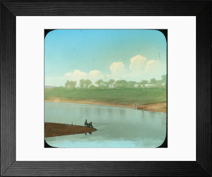 Framed Print : London, England - Patient Anglers Framed Print : London, England - Patient Anglers